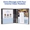 Avery Heavy-Duty Dual Color 3 Ring Binder, 1/2 Inch Slant Rings, White/Black View Binder (17880)